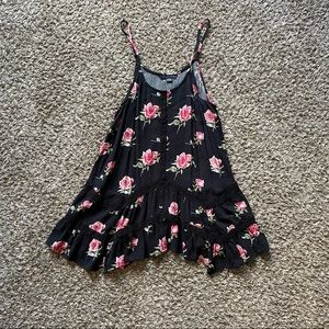 American Eagle flowy rose tank